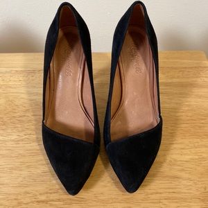 Madewell Black Suede Heels